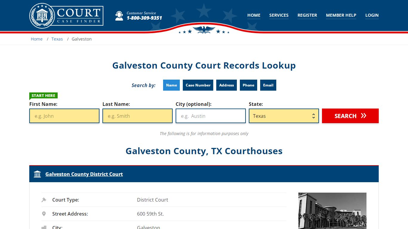 Galveston County Court Records | TX Case Lookup